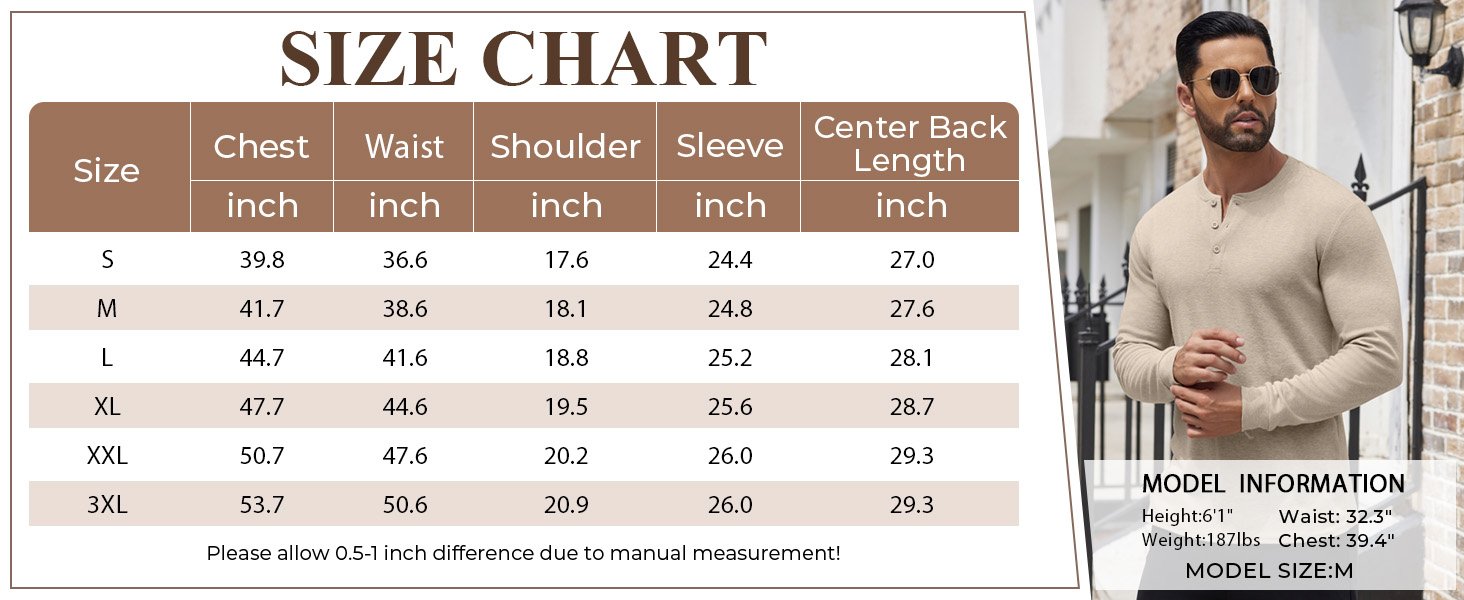 mens henley long sleeve t-shirts