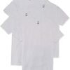 4-Pack Men's Ultra Soft 100% Cotton Crew-Neck T-Shirt White