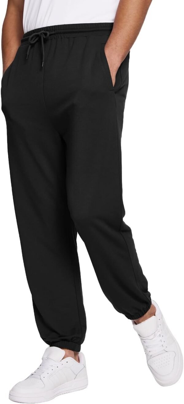 Mens Sweatpants Lightweight Athletic Pants for Workout Jogging Running Gym Dry Loose-fit Tapered Joggers