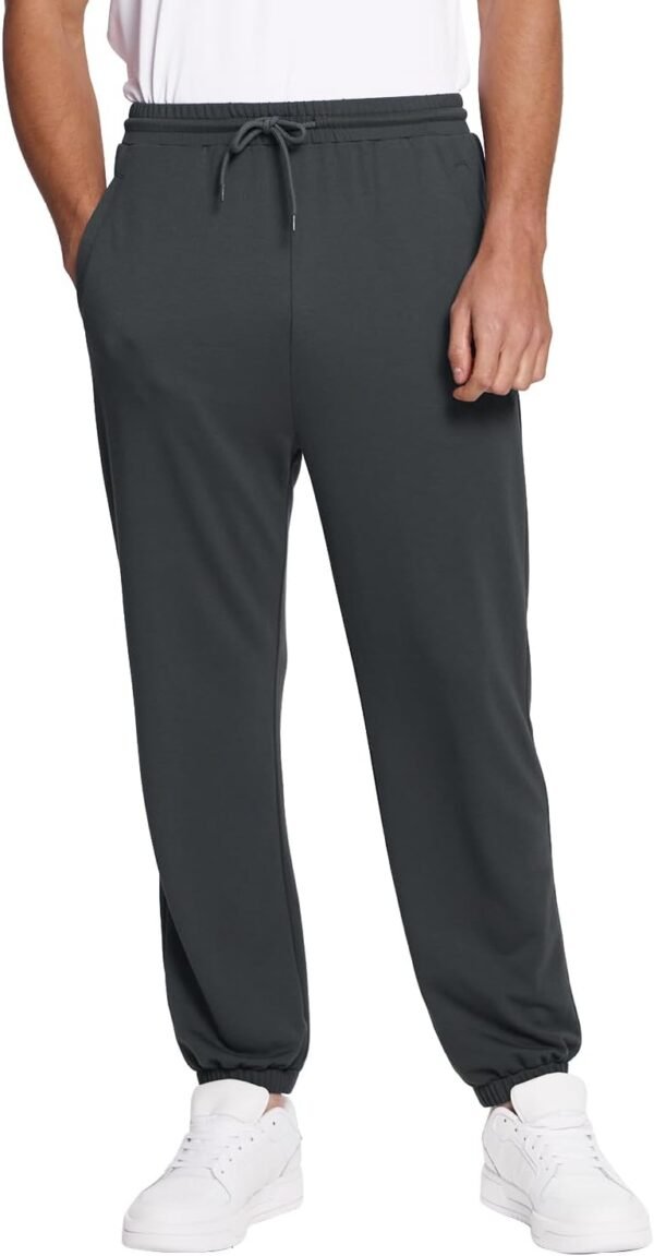 Mens Sweatpants Lightweight Athletic Pants for Workout Jogging Running Gym Dry Loose-fit Tapered Joggers