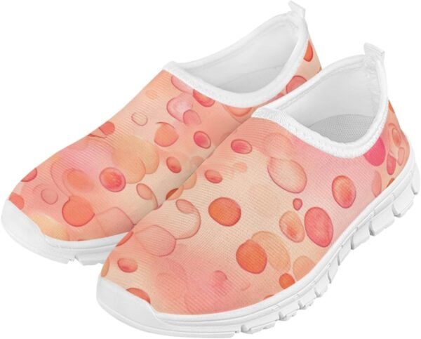 Fashionable Slip On White Shoes Girls Flexible Breathable Safe Walking Barefoot Casual Indoor Daily Sneakers for Kids