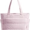 Tote Bag for Women, Lightweight Puffy Tote Bag with Compartments Shoulder Bag Handbag for Travel, Work, Gym