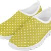 Fashionable Slip On White Shoes Girls Flexible Breathable Safe Walking Barefoot Casual Indoor Daily Sneakers for Kids
