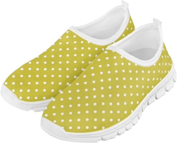 Fashionable Slip On White Shoes Girls Flexible Breathable Safe Walking Barefoot Casual Indoor Daily Sneakers for Kids