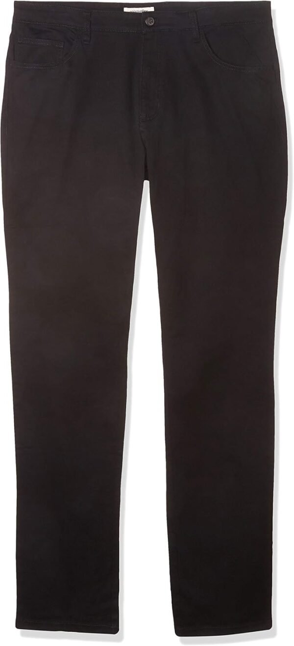 Essentials Men's Chinos, Athletic Fit, Work Pants, 5-Pocket, Comfort Stretch