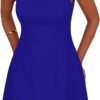 Womens Formal Short Dresses 2025 Summer Sleeveless Boat Neck A Line Elegant Mini Cocktail Party Dress