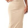 Women's Ruched Bodycon Dress Summer Casual Sleeveless Back Slit Elegant Club Evening Party Cocktail Maxi Dresses