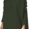 61lRZGbPKeL._AC_SL1200 Women's Turtleneck Oversized Sweaters Long Batwing Sleeve Spilt Hem Tunic Pullover Knit Tops