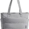 Tote Bag for Women, Lightweight Puffy Tote Bag with Compartments Shoulder Bag Handbag for Travel, Work, Gym