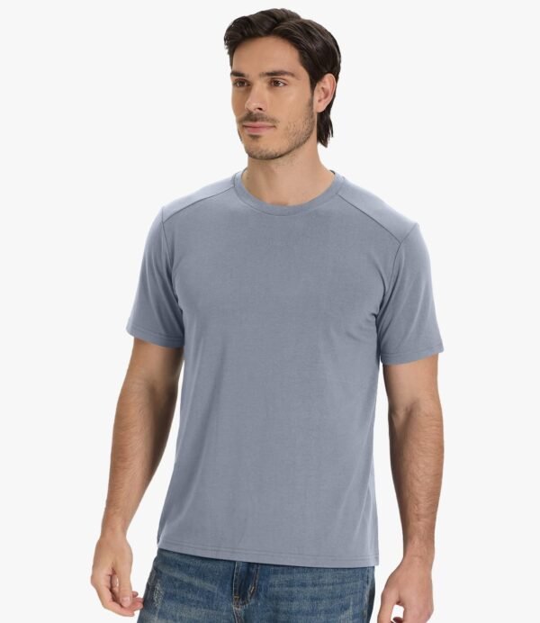 Men's T-Shirts Short Sleeve Heavyweight Crew Neck T Shirt for Men Moisture Wicking Casual Tees
