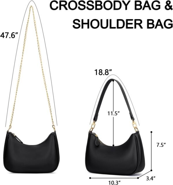 61yH50nKHhL._AC_SL1500 Shoulder Bag for Women Cute Hobo Purses and Handbags Retro Clutch Underarm Purse