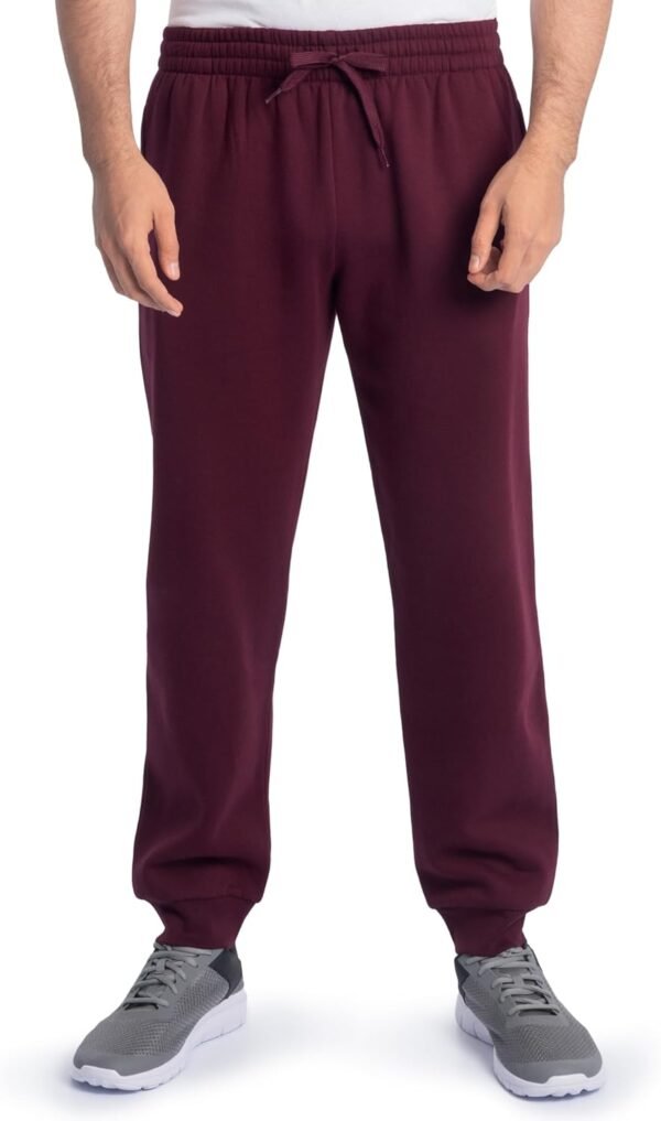 Eversoft Fleece Joggers with Pockets, Relaxed Fit, Moisture Wicking, Breathable, Tapered Sweatpants