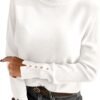 Turtleneck Sweaters for Women Long Sleeve Dressy Casual Soft Knitted Button Pullover Tops 2025 Fall Winter Clothes