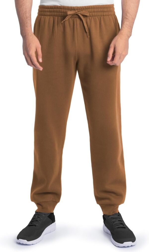 Eversoft Fleece Joggers with Pockets, Relaxed Fit, Moisture Wicking, Breathable, Tapered Sweatpants