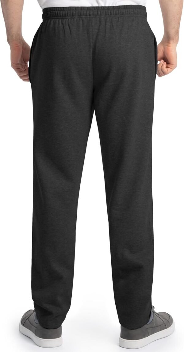 Mens Eversoft Fleece Open Bottom Sweatpants with Pockets, Relaxed Fit, Moisture Wicking, Breathable