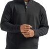 mens Long Sleeve Fleece Quarter-zip