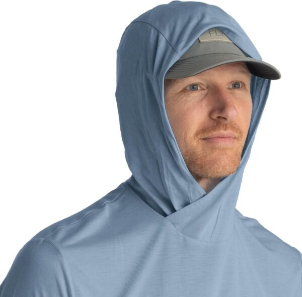 Men's Lightweight Hoodie - UPF 20+ Sun Protection Hoodie for Men - Breathable Long Sleeve Sun Shirt for Fishing