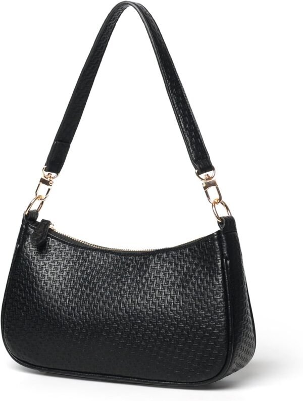 71cL0VNyFHL._AC_SL1500 Clutch Tote Handbags with 2 Removable Straps and Zipper Closure Crossbody Bags Shoulder Purse Handbag for Women