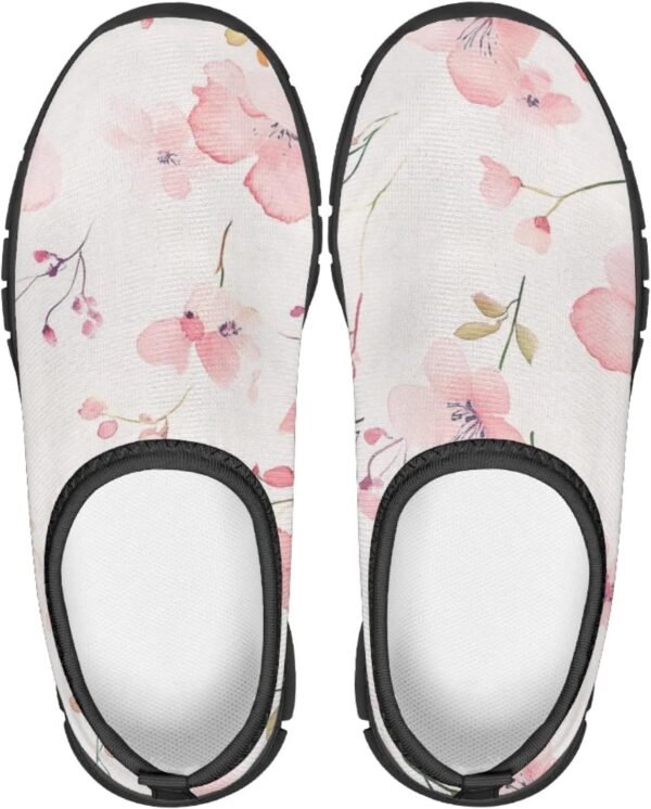 Fashionable Slip On White Shoes Girls Flexible Breathable Safe Walking Barefoot Casual Indoor Daily Sneakers for Kids