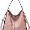 Hobo Crossbody Bags for Women Designer Faux Leather Hobo Handbags Retro Large Size Shoulder Bag Bucket Purse