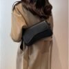 71wnY15T92L._AC_SL1500 Shoulder Bag for Women Y2K Trendy Purse Vegan Leather Hobo Handbags Clutch Saddle Bag with 2 Removable Strap