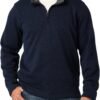 mens Long Sleeve Fleece Quarter-zip