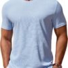 81-53g6tc5L._AC_SL1500 Men's T Shirt Short Sleeve Crew Neck T-Shirt Casual Summer Classic Basic Tee Shirts