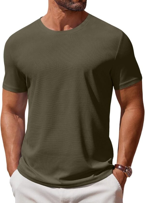 811FV19hGhL._AC_SL1500 Men's T Shirt Short Sleeve Crew Neck T-Shirt Casual Summer Classic Basic Tee Shirts