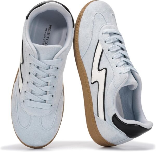 Sneakers for Women - Lace-Up Shoes for Women Trendy Women Sneakers with Memory Foam Insole Women's Fashion Sneakers Non-Slip Womens Shoes