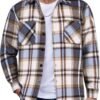 819mfK-YQ_L._AC_SL1500 Men's Flannel Shirts Casual Button Down Plaid Shirt Jacket Long Sleeve Fleece Shacket with Pockets