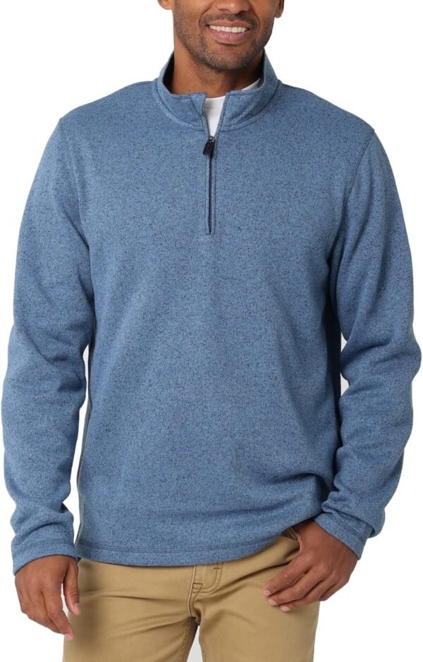 mens Long Sleeve Fleece Quarter-zip