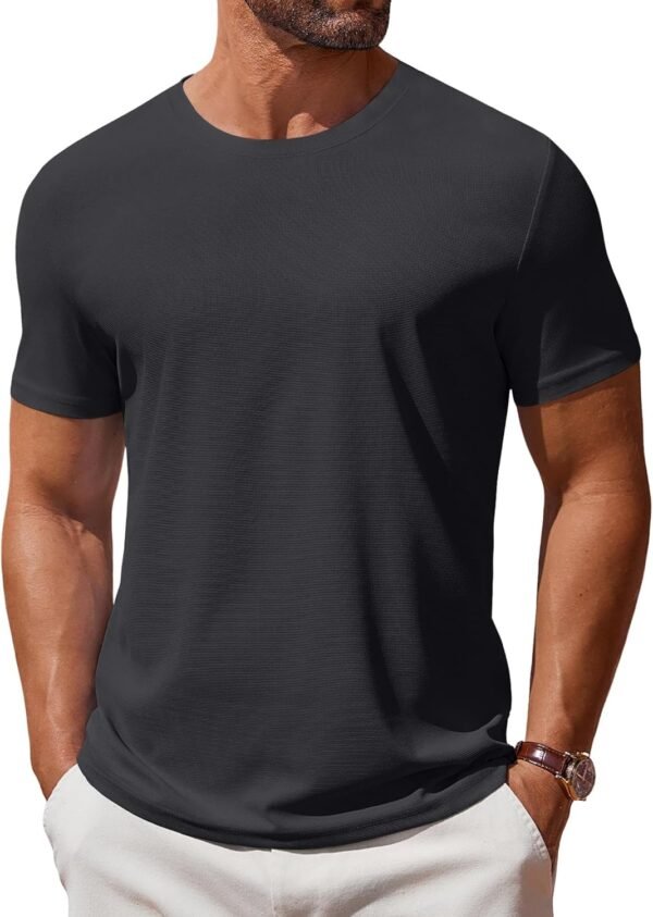 81LQrsuwgEL._AC_SL1500 Men's T Shirt Short Sleeve Crew Neck T-Shirt Casual Summer Classic Basic Tee Shirts