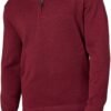 mens Long Sleeve Fleece Quarter-zip