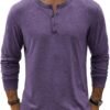 81goBvwu-TL._AC_SL1500 Men's Henley T-Shirt Long Sleeve Casual Lightweight Pullover Shirts Soft Stretch Basic Tees Fall Tops