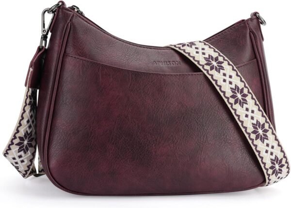 Trendy Leather Crossbody Purse with Adjustable Strap, Women's Shoulder Handbag