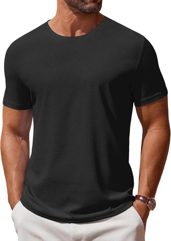 81w3C5nNAvL._AC_SL1500 Men's T Shirt Short Sleeve Crew Neck T-Shirt Casual Summer Classic Basic Tee Shirts
