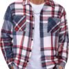 81xBy7bPcOL._AC_SL1500 Men's Flannel Shirts Casual Button Down Plaid Shirt Jacket Long Sleeve Fleece Shacket with Pockets
