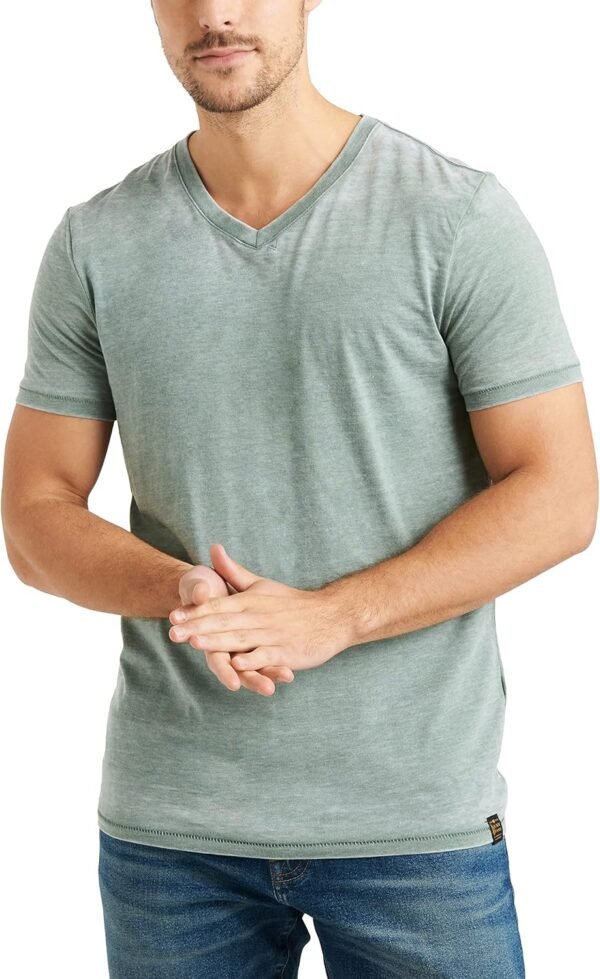Mens Venice Burnout V Neck Tee