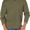 mens Long Sleeve Fleece Quarter-zip