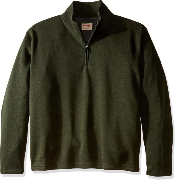mens Long Sleeve Fleece Quarter-zip