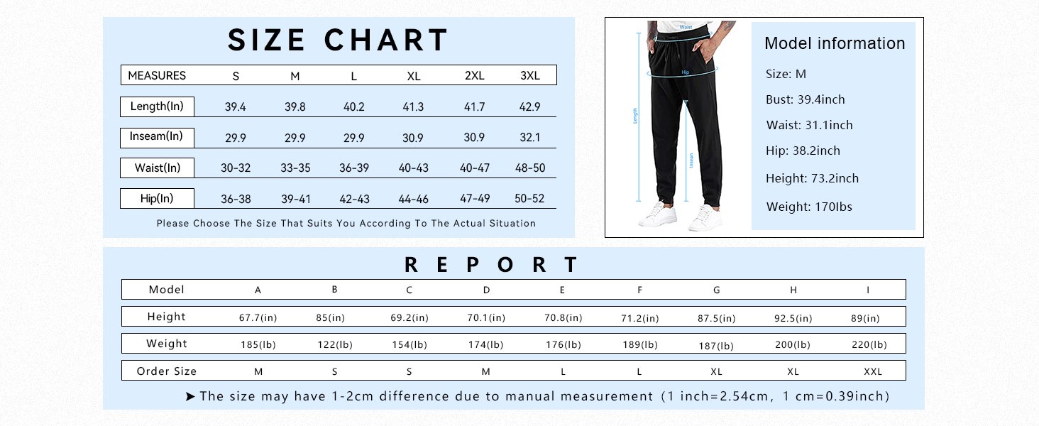 Mens' Fleece Joggers Pants